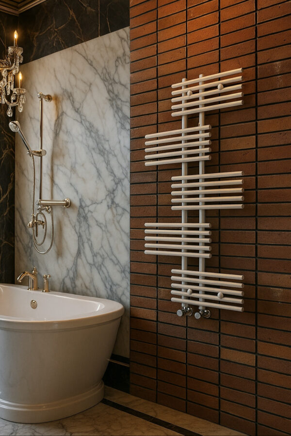 Witte designradiator 1250x650 met middenaansluiting kopen | D-Radiatoren.nl