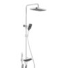 multi zilver vierkant 1 Opbouw Douche kraan Multi vierkant zilver