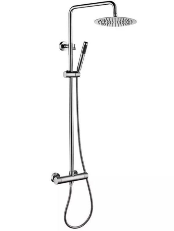 Opbouw Douche kraan Silence zilver