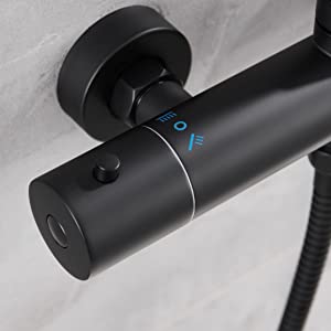 Opbouw Douche kraan Silence zwart