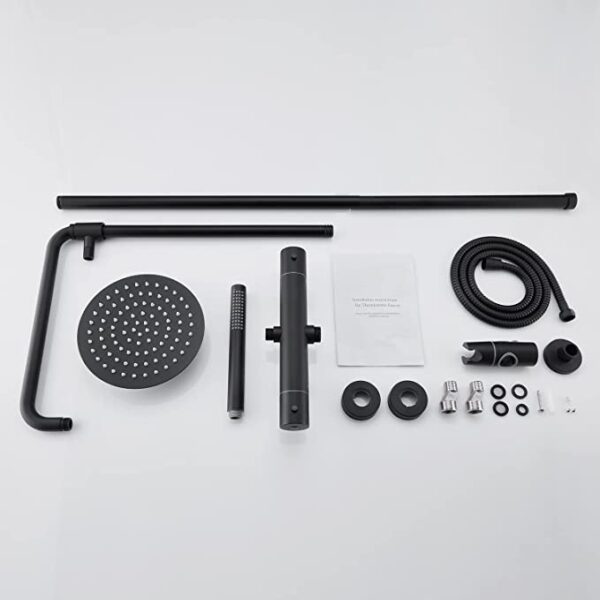 Opbouw Douche kraan Silence zwart