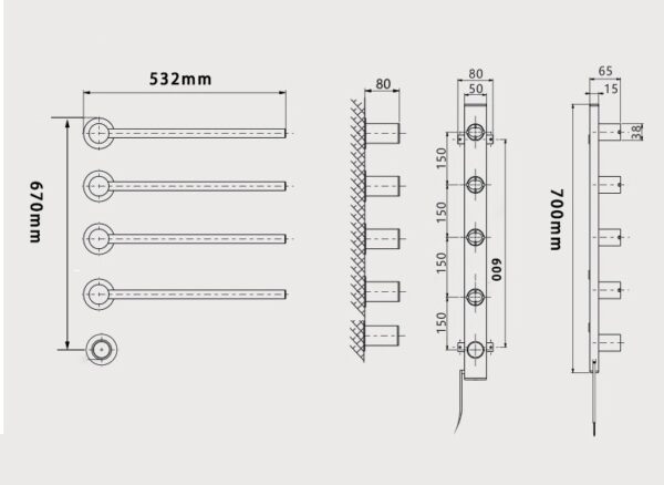 Elektrische Handdoekrek