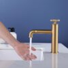 Wastafelkraan opbouw Goud laag