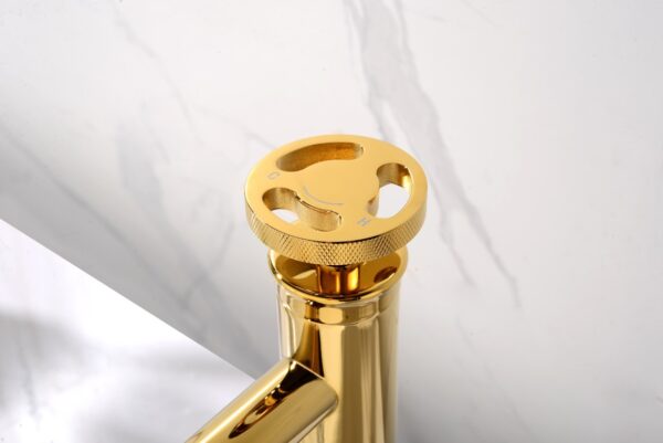 Wastafelkraan opbouw Goud laag