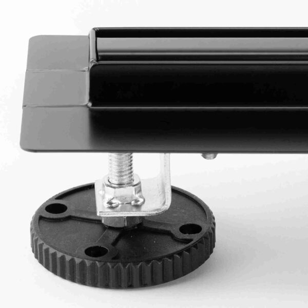 Douchegoot zwart 80mm