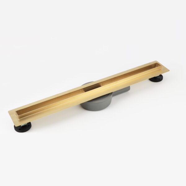 Douchegoot 1000mm geborsteld goud